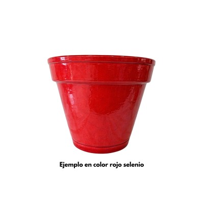 Maceta Modelo mano borde ancho colores lisos 50x43cm (ancho x alto)