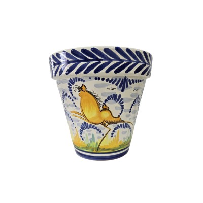 Maceta mano borde ancho Monteria 27.5x25cm (boca x alto)