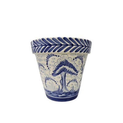 Maceta mano borde ancho Monteria 23x22cm (boca x alto)