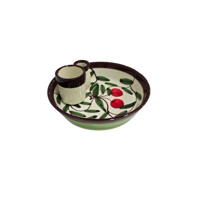 Aceitunero palillero 16x7cm (ancho x alto) - Cerezas