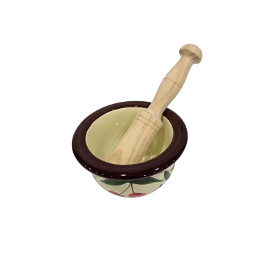 Mortero con maja 15x9 (ancho x alto) - Cerezas