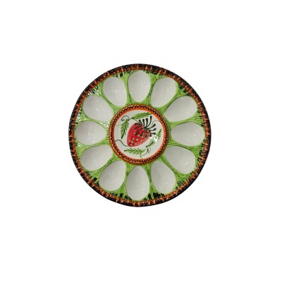 Plato huevos decoración 25x2 (ancho x alto) - Fresas