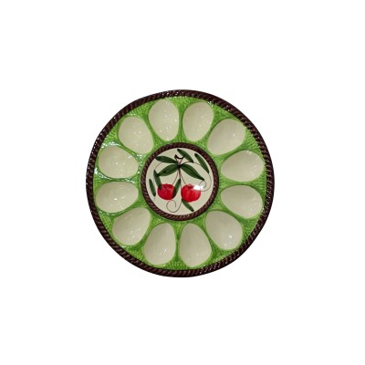 Plato huevos decoración 25x2 (ancho x alto) - Cerezas