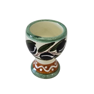 Copita para huevo 5cm boca x 7cm alto - Verde y marrón