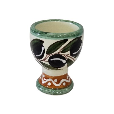 Copita para huevo 5cm boca x 7cm alto - Verde y marrón