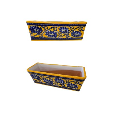 Jardinera rellena y cenefas 60x20x16cm