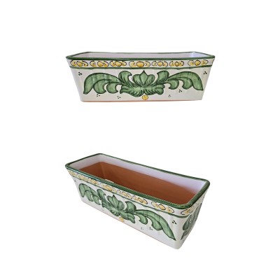Jardinera rellena y cenefas 60x20x16cm