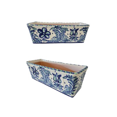 Jardinera rellena y cenefas 40x20x16cm