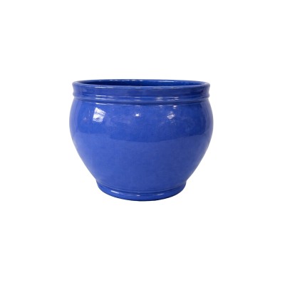 Maceta coco bola colores lisos 33x32cm (ancho x alto)