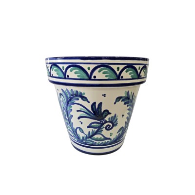 Maceta mano borde ancho Granaina 14.5x14.5cm (boca x alto)